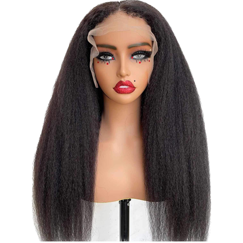 Natural Kinky Straight HD Lace Front Wig