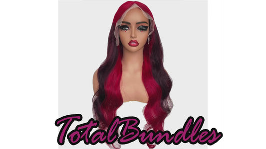 Red / Burgundy HD Lace Front Wig