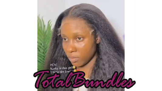 Natural Kinky Straight HD Lace Front Wig