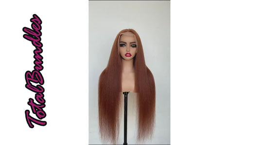 Ginger Kinky Straight HD Lace Front Wig