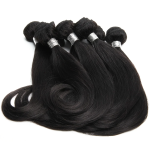 Human Hair Bundles 8Pcs Bundles With Closure 10A Unprocessed Body Wave Virgin Short Bob Hair Bundle with 4×4 lace Closure