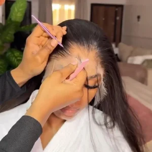 13×6 Transparent Lace Frontal For Women Pre Plucked Bleached Knots Brazilian Hair Lace Frontal