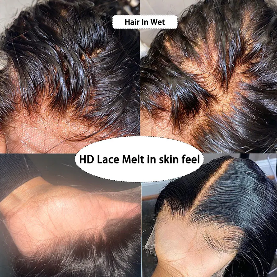 Real HD Lace Frontal Only Full 13x6 13x4 Invisible Melt Skins Lace 5x5 6x6 7x7 HD Lace Closure Human Hair Body Wave & Straight - Image 3