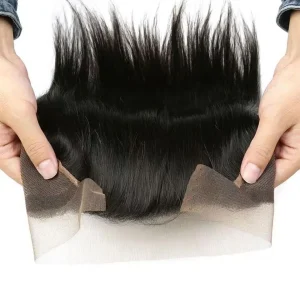 13×4 Lace Frontal Only Human Hair Straight 13×4 Transparent Lace Frontal Closure Ear To Ear Pre Plucked Brazilian Virgin Hair