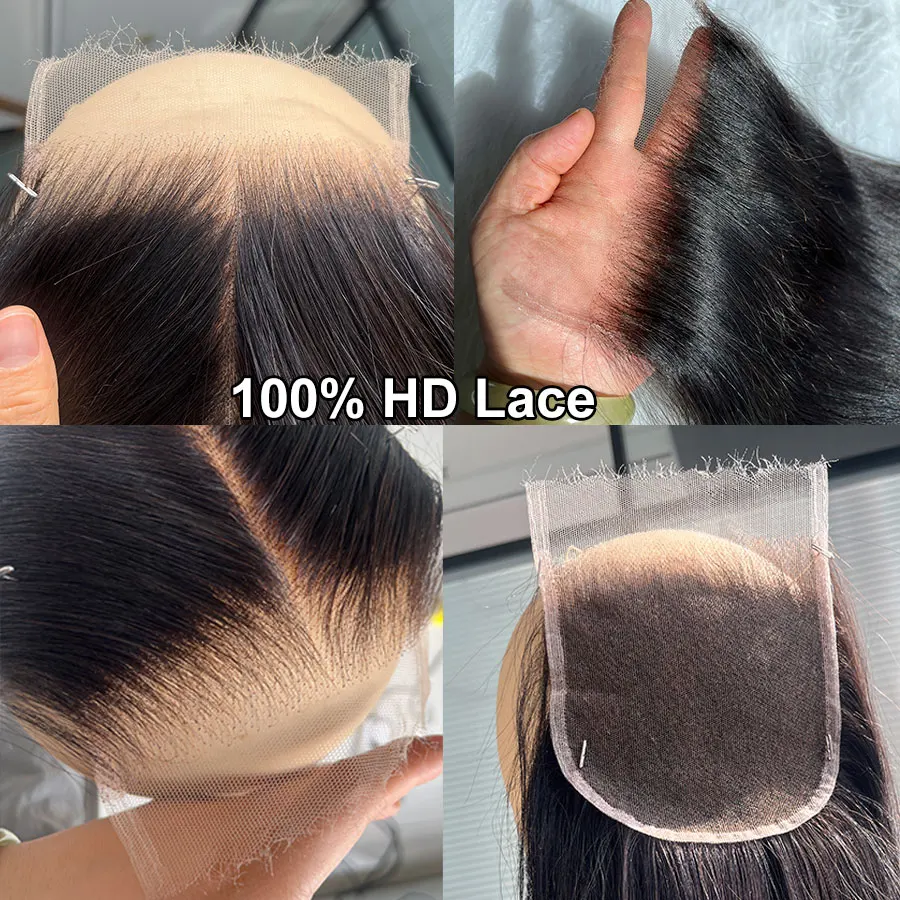 Real HD Lace Frontal Only Full 13x6 13x4 Invisible Melt Skins Lace 5x5 6x6 7x7 HD Lace Closure Human Hair Body Wave & Straight - Image 5