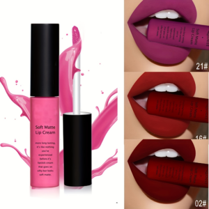 34 Colors Waterproof Matte Liquid Lipstick Nude Pigment Red Long Lasting Lip Gloss for Women, Valentine’s Day Gift