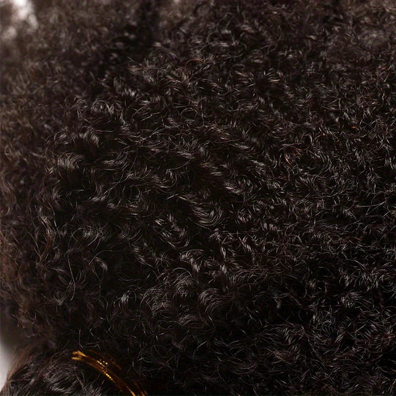 Brazilian Afro Kinky Curly Hair Weave 10A Virgin Natural Remy Human Hair Bundles Extension 3B 3C Hair Products - Image 8