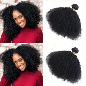 Brazilian Afro Kinky Curly Hair Weave 10A Virgin Natural Remy Human Hair Bundles Extension 3B 3C Hair Products