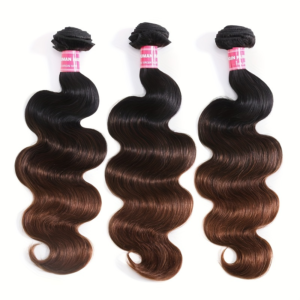 UNice Chestnut Brown Ombre 3pcs/pack Body Wave Human Hair Bundles, Hair Extensions, Hair Bundles, Natural Look, Seamless Blend, Premium Quality, Handtied Wefts, Human Hair Extensions, Ombre Hairpiece