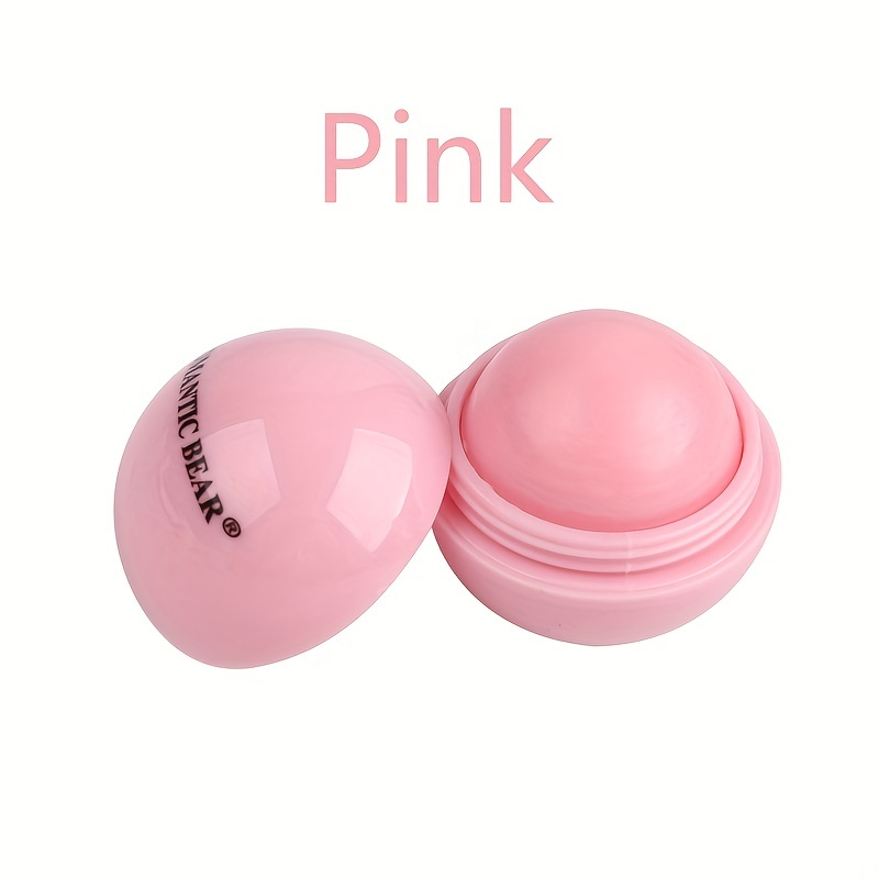 Spherical Lip Balm Ball - Glossy Tinted Lipstick-like Moisturizing Lip Gloss, Scent-Free Long-Lasting Hydration with Strawberry, Lemon, Grape, Blueberry & Orange Flavors (Pink, Green, Purple, Turquoise,) for Dry Lips - Image 2