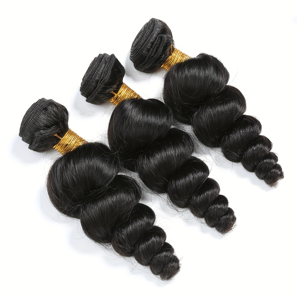 3 Loose Wave Human Hair Bundles 100% Unprocessed Brazilian Virgin Hair Loose Wave Bundles Hair Extensions Hair Weave For Woman - Image 6