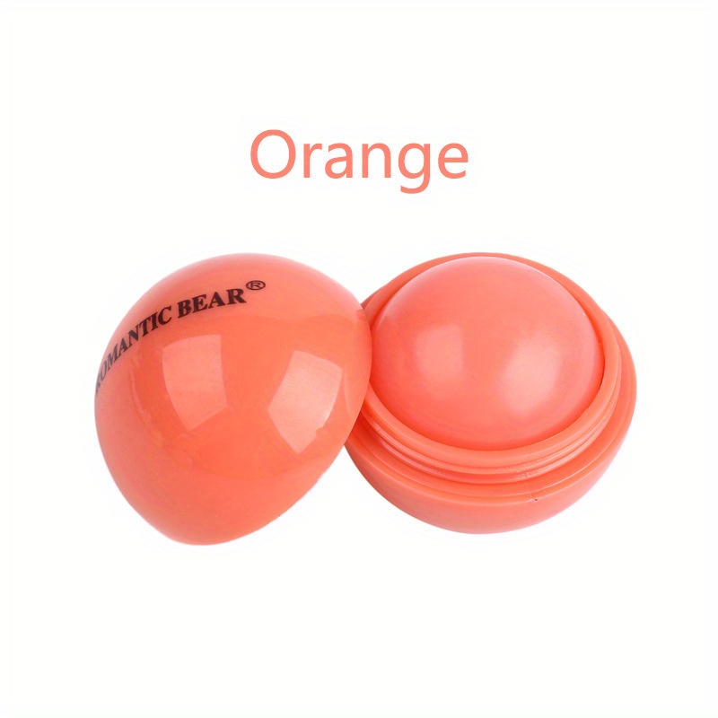 Spherical Lip Balm Ball - Glossy Tinted Lipstick-like Moisturizing Lip Gloss, Scent-Free Long-Lasting Hydration with Strawberry, Lemon, Grape, Blueberry & Orange Flavors (Pink, Green, Purple, Turquoise,) for Dry Lips - Image 5