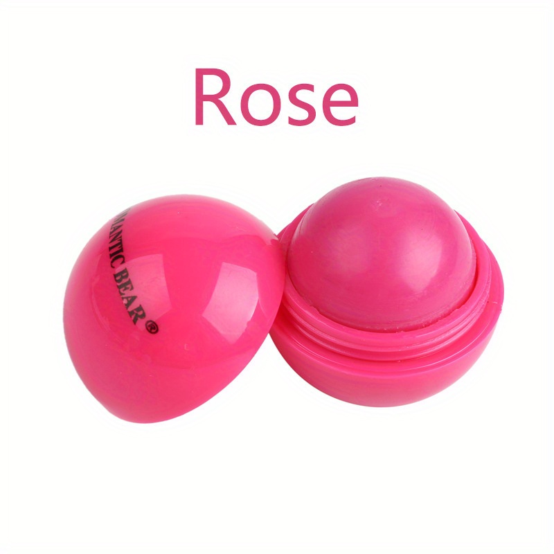 Spherical Lip Balm Ball - Glossy Tinted Lipstick-like Moisturizing Lip Gloss, Scent-Free Long-Lasting Hydration with Strawberry, Lemon, Grape, Blueberry & Orange Flavors (Pink, Green, Purple, Turquoise,) for Dry Lips - Image 7