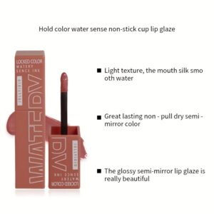 Color-holding Lip Gloss Watery Light Mirror Surface Does Not Stick To Cup Lip Gloss Hydrating And Moisturizing Valentine’s Day Gifts