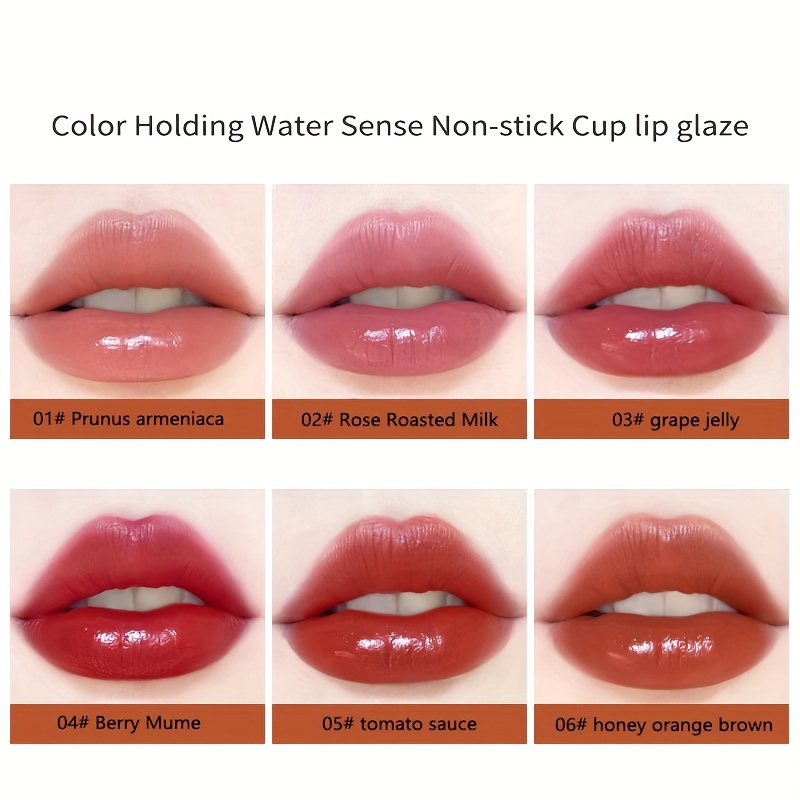 Color-holding Lip Gloss Watery Light Mirror Surface Does Not Stick To Cup Lip Gloss Hydrating And Moisturizing Valentine's Day Gifts - Image 5