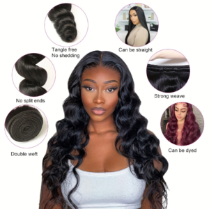 Brazilian 4 Bundles Virgin Human Hair Loose Wave 4 Bundles Unprocessed Human Hair Bundles Loose Curly Weave Natural Color Hair Extensions