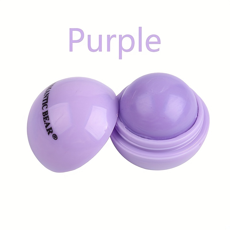 Spherical Lip Balm Ball - Glossy Tinted Lipstick-like Moisturizing Lip Gloss, Scent-Free Long-Lasting Hydration with Strawberry, Lemon, Grape, Blueberry & Orange Flavors (Pink, Green, Purple, Turquoise,) for Dry Lips - Image 12