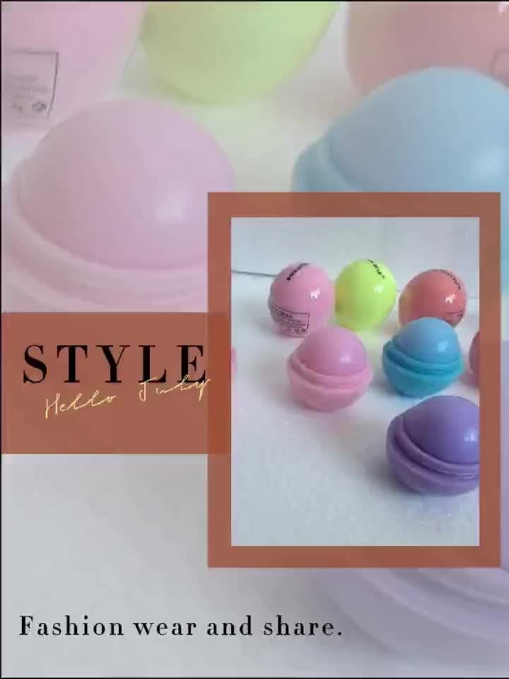 Spherical Lip Balm Ball - Glossy Tinted Lipstick-like Moisturizing Lip Gloss, Scent-Free Long-Lasting Hydration with Strawberry, Lemon, Grape, Blueberry & Orange Flavors (Pink, Green, Purple, Turquoise,) for Dry Lips - Image 15