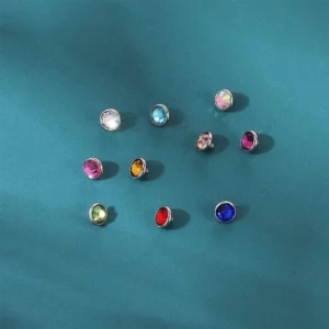 Surgical Steel Surface Piercing Dermal Anchor Microdermals Piercing CZ Perforation Accessories Micro Skin Diver Piercing Jewelry