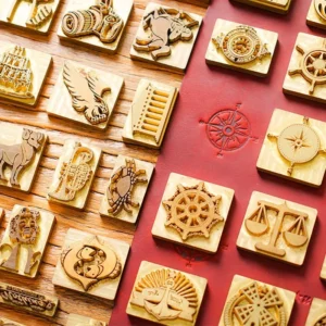 Personalized DIY Leather Goods with Gold/Silver Embossing Original Color Custom LOGO Pattern Batch Hot Stamping Metal Material