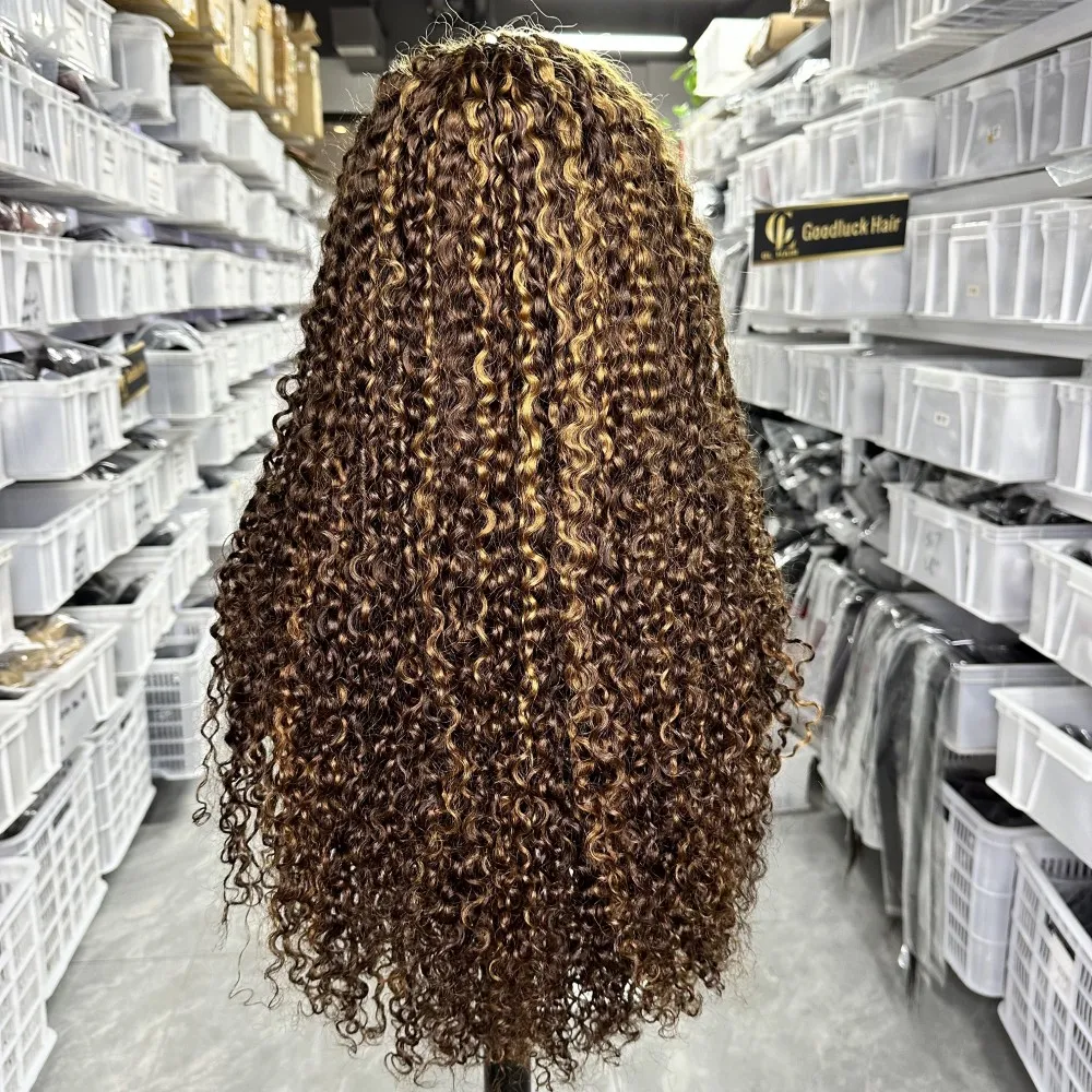GL Wholesale Cheap Raw Virgin Cuticle Aligned Burmese Curly He Lace Frontal Wig Custom Color Wigs Human Hair - Image 8