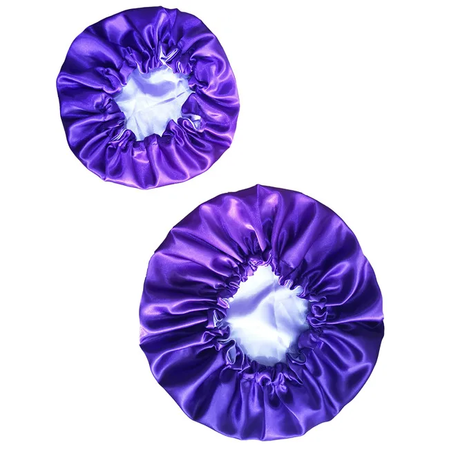 Customizable Double Layer Designed Mom and Baby Bonnet With Drawstring - Image 9