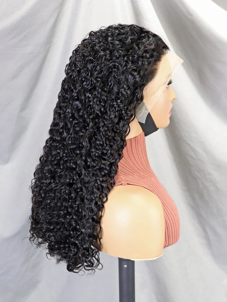 13x4 Transparent Swiss Lace Front Wig Water Wave Hair China Vendor Wholesale Vietnamese Super Double Drawn Human Hair Wigs - Image 3