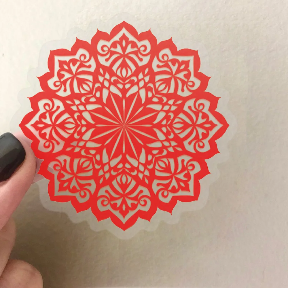 50 Pcs/Bag Die Cut Transparent PET Sticker Lunar New Year Window Decoration Clear Waterproof Labels with Silicone Adhesive - Image 4