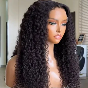 Wholesale Curly Raw Brazilian Virgin Human Hair Lace Front Glueless Wigs Cheap Transparent Hd Full Lace Frontal Closure Wig