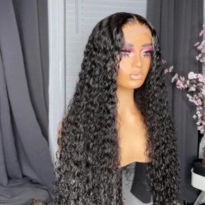 13×4 HD Lace Front Human Hair Wigs Pre Plucked Water Wave Wigs for Woman Brazilian Virgin Hair Glueless Lace Wigs for Woman