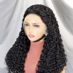 13×4 Transparent Swiss Lace Front Wig Water Wave Hair China Vendor Wholesale Vietnamese Super Double Drawn Human Hair Wigs