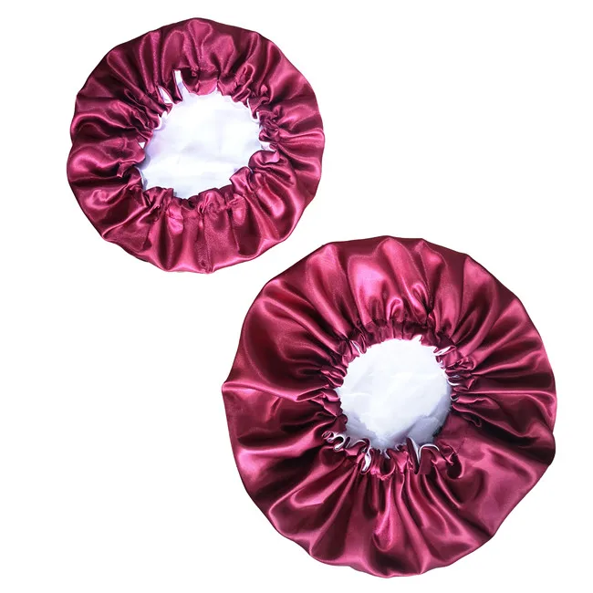 Customizable Double Layer Designed Mom and Baby Bonnet With Drawstring - Image 13