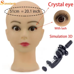 Wig Stand for Peruke Tete’s Pervert Good Header Female Mannequin Heads Wigs Support for Wigs Standard Holder for Wig Hair Tools