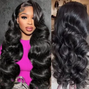 Brazilian Human Hair Lace Frontal – 13×4 Pre-Plucked Long Loose Deep Wave Remy Hair with Transparent Lace in Multiple Colors