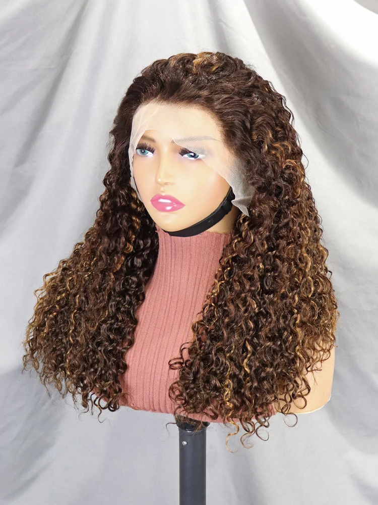 13x4 Transparent Swiss Lace Front Wig Water Wave Hair China Vendor Wholesale Vietnamese Super Double Drawn Human Hair Wigs - Image 6