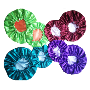 Customizable Double Layer Designed Mom and Baby Bonnet With Drawstring