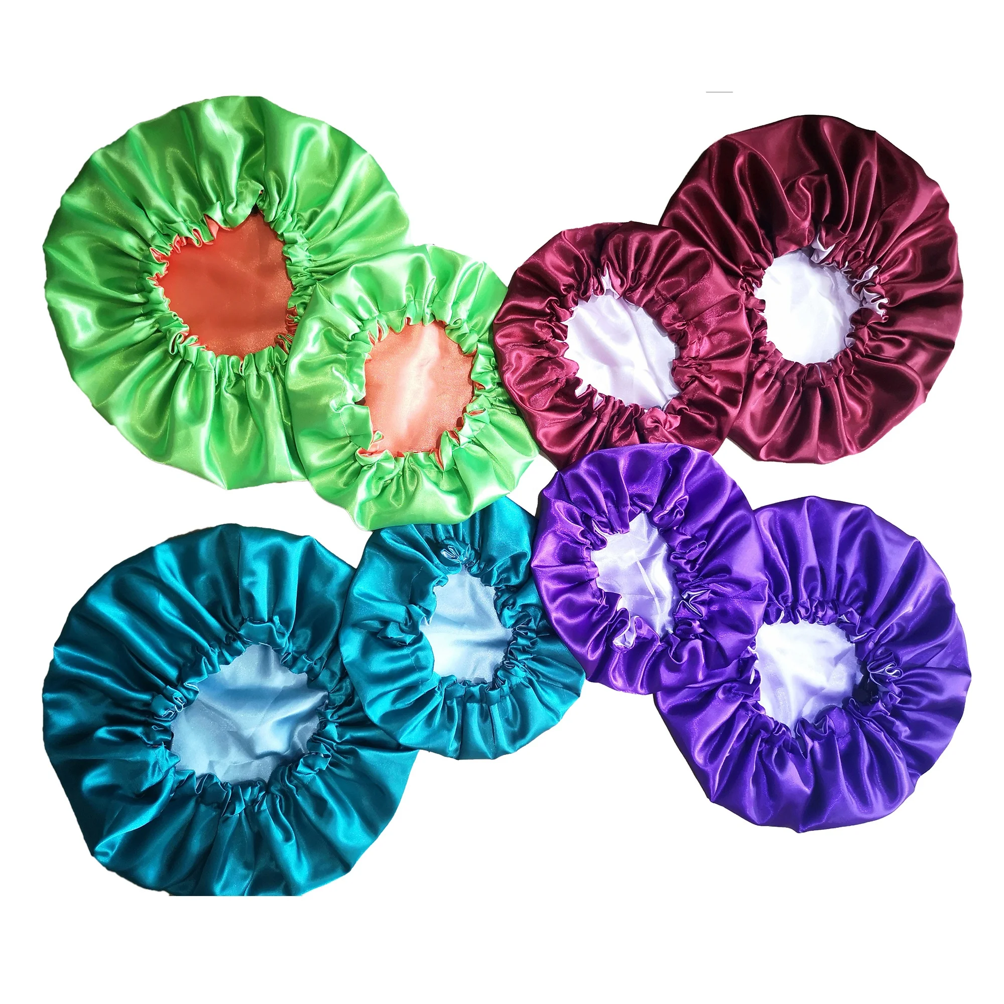 Customizable Double Layer Designed Mom and Baby Bonnet With Drawstring