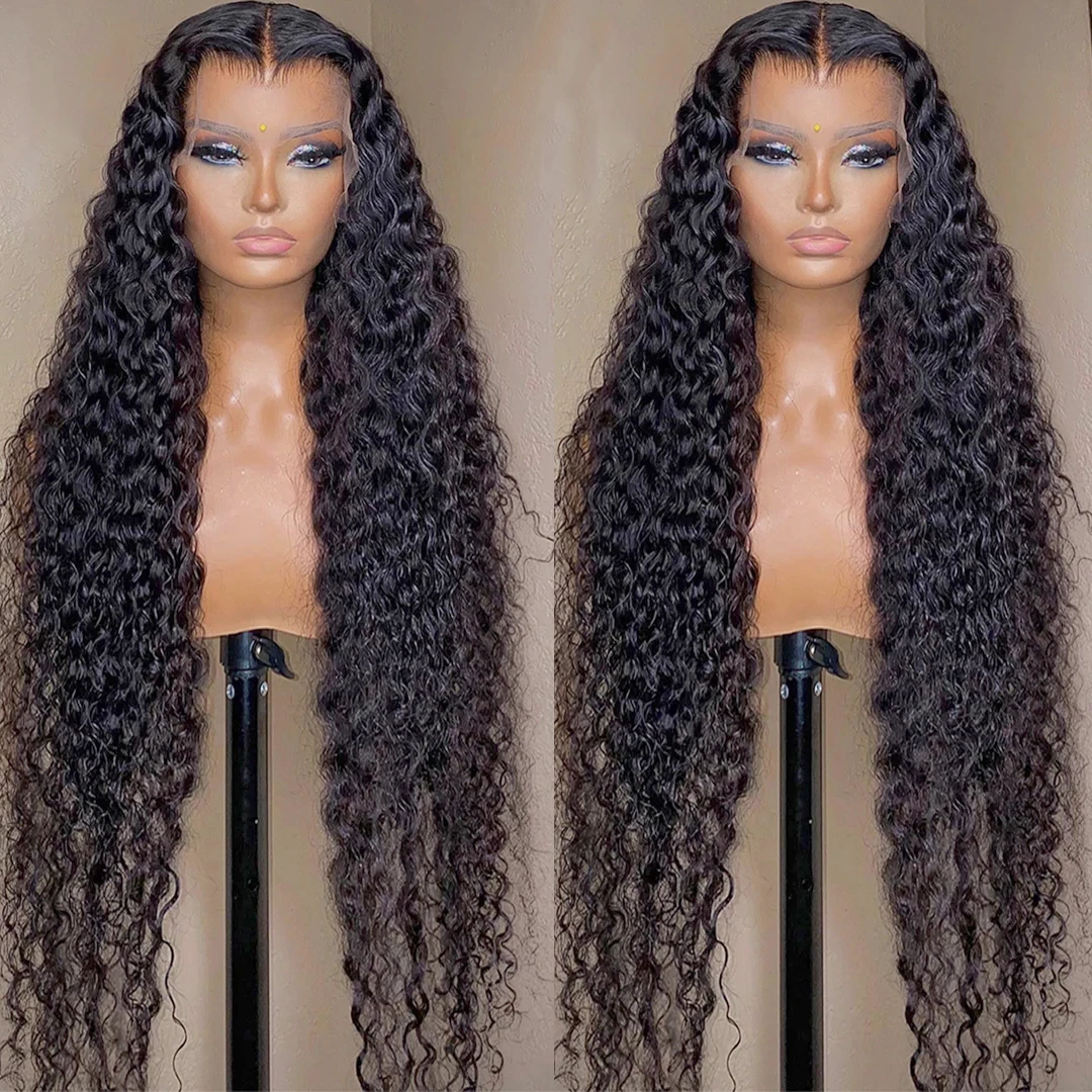 New 360 Glueless Wig Water Wave Transparent Lace Frontal Wig Bleached Knots Pre Cut Lace Human Hair Wig for Women - Image 9