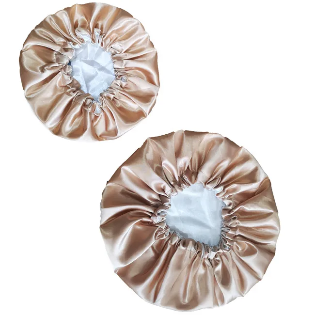 Customizable Double Layer Designed Mom and Baby Bonnet With Drawstring - Image 12