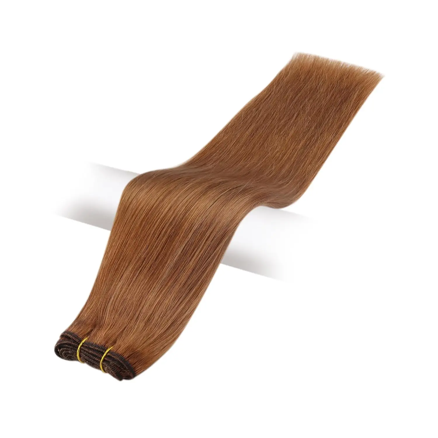 Full Shine Hair Bundles 100% Human Hair Weft Extensions Ombre Blonde Color100g Sew In Silky Straight Remy Skin Double Weft - Image 16