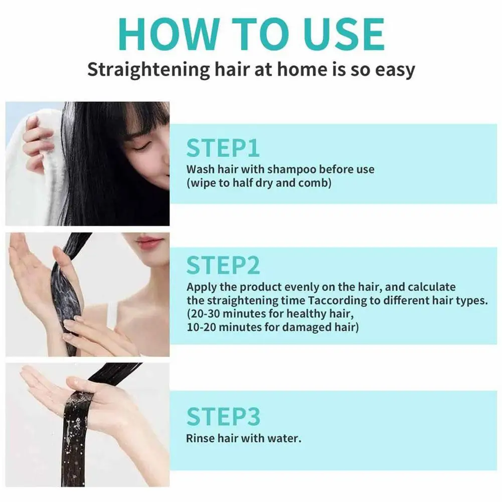 60ml Keratin Hair Straightening Cream Professional Damaged Treatment Faster Smoothing Curly Hair Care Protein Correction Cream - Image 6