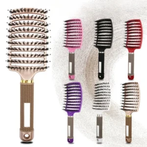 Hair Brush Scalp Massage Combs Hair brush Bristle Nylon Wet Curly Detangle Hair Brush for Salon Hairdressing Styling Tools
