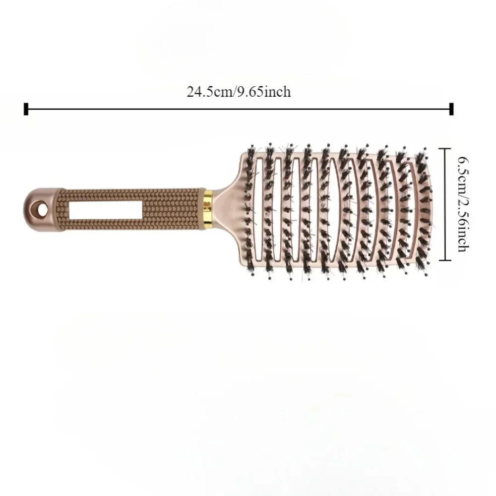 Hair Brush Scalp Massage Combs Hair brush Bristle Nylon Wet Curly Detangle Hair Brush for Salon Hairdressing Styling Tools - Image 5