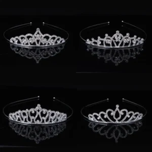 Hair Jewelry for Women Headband Bride Hair Accessories Queen Princess Crown Crystal Wedding Tiaras Rhinestone