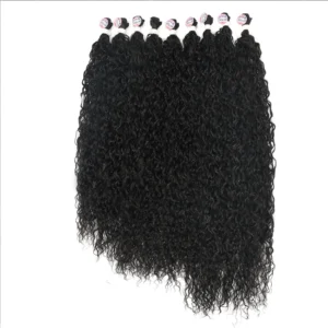 Synthetic Bundles Hair Kinky Curly Hair Extensions 80 85 90cm Long Hair Weave Bundles Hair Extensions Thick 300g For Women