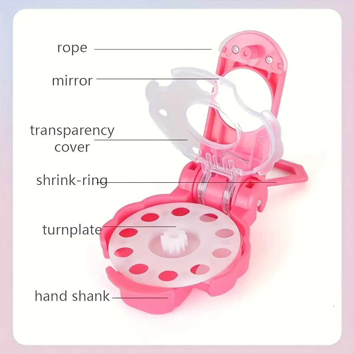 Hair Jewels Stamper DIY Set, Bring a makeup mirror, With a loop ring, Radiance Collection With Glam Styling Tool Load Click Glit - Image 5