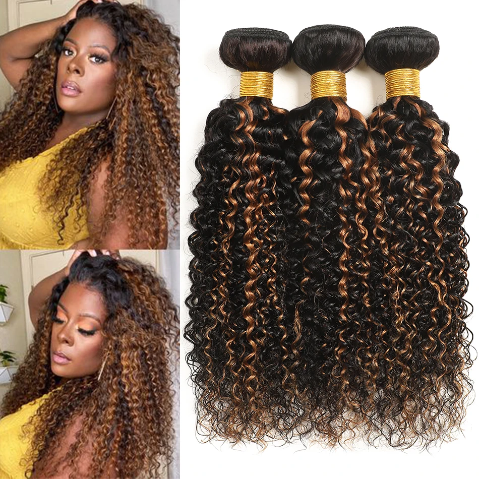 12A Burmese Curly Hair Afro Kinky Curly 3 Bundles 100% Human Hair Extensions P1B/30 99J 4C Highlight Ombre Curly Weave Bundles - Image 8