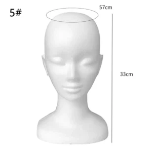 Wig Display Hairpieces Stand Holder Female Head Model Foam Mannequin Styrofoam Mannequin Head Foam Wig Head Head Model