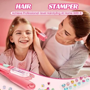 Hair Gem Stamper Kit Blingling Hair Jewels Decoration Machine Jewelry Beading DIY Hair Styling Tool Girls Toys Play Headwear