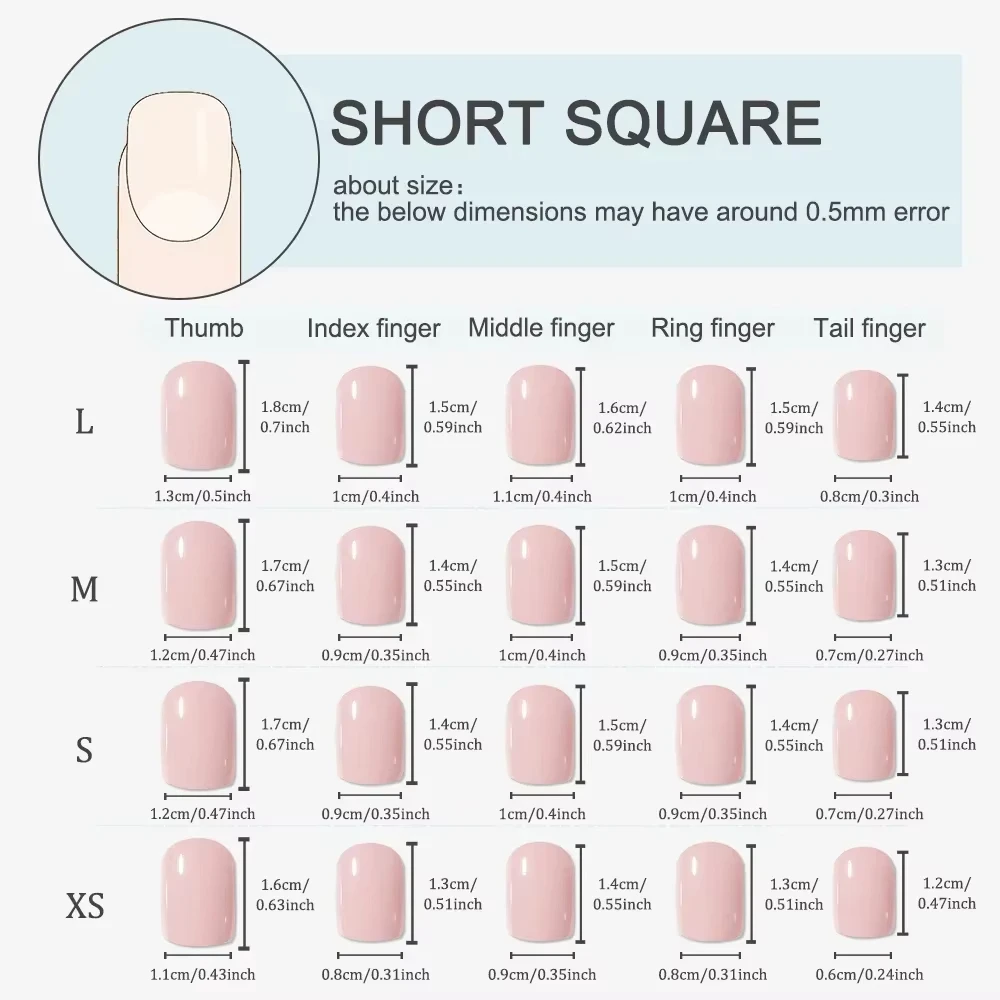 10Pcs Handmade Nails Gentle Pink with Cherry Blossom&Glitter Accents French Tip False Nail for Women&Girl Removable Wear Nail - Image 5